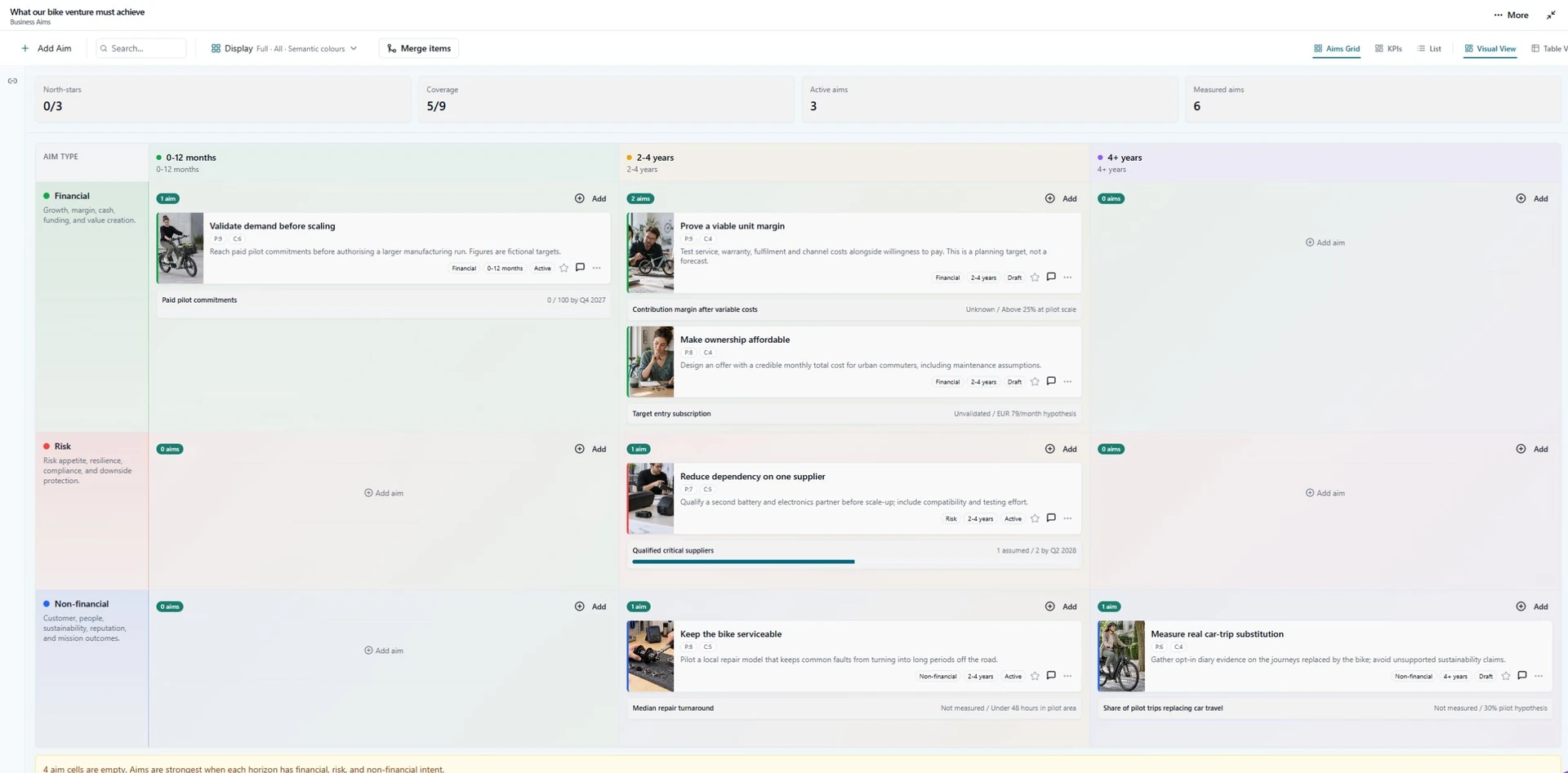 Business Aims screenshot