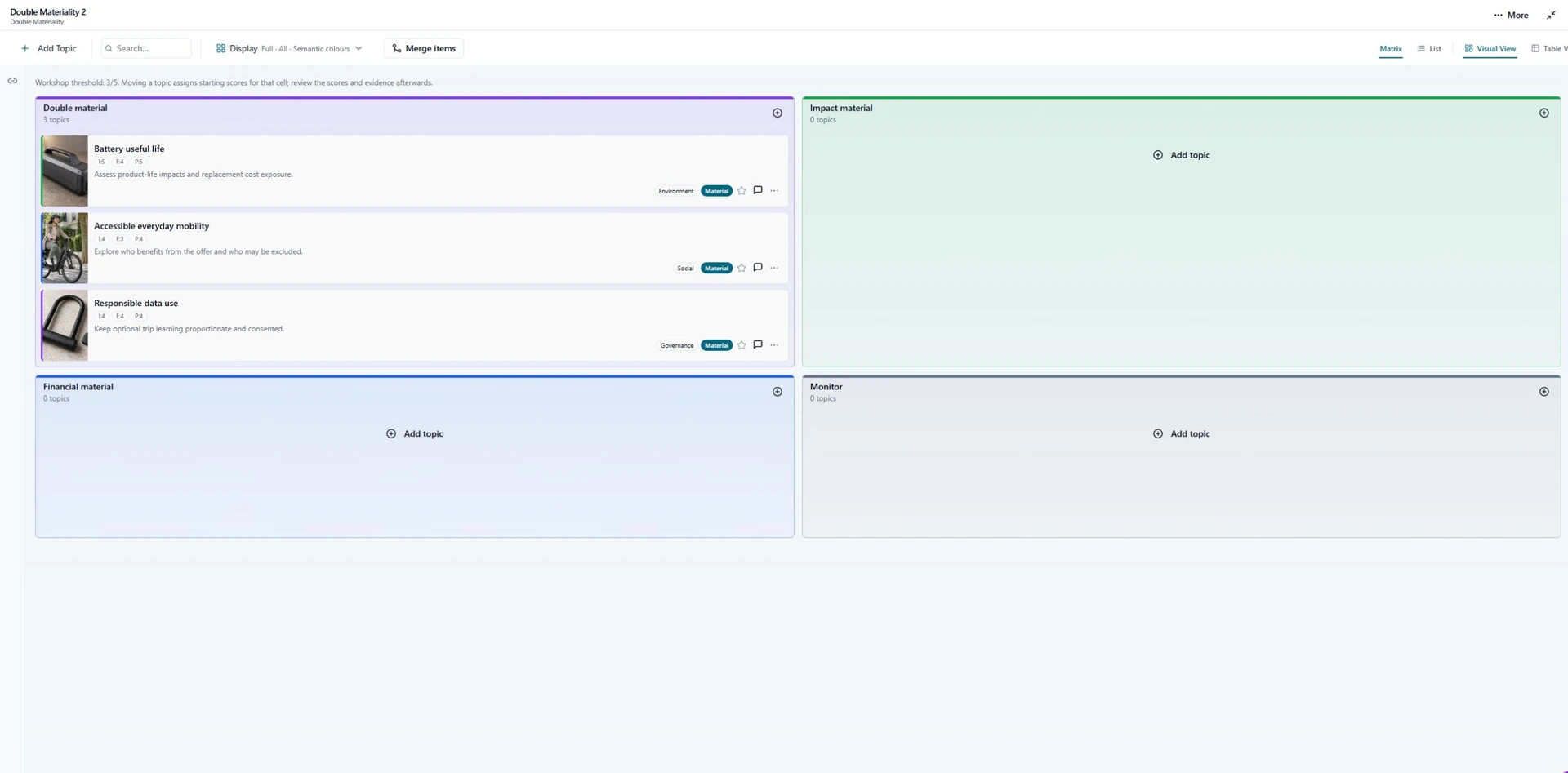 Double Materiality screenshot