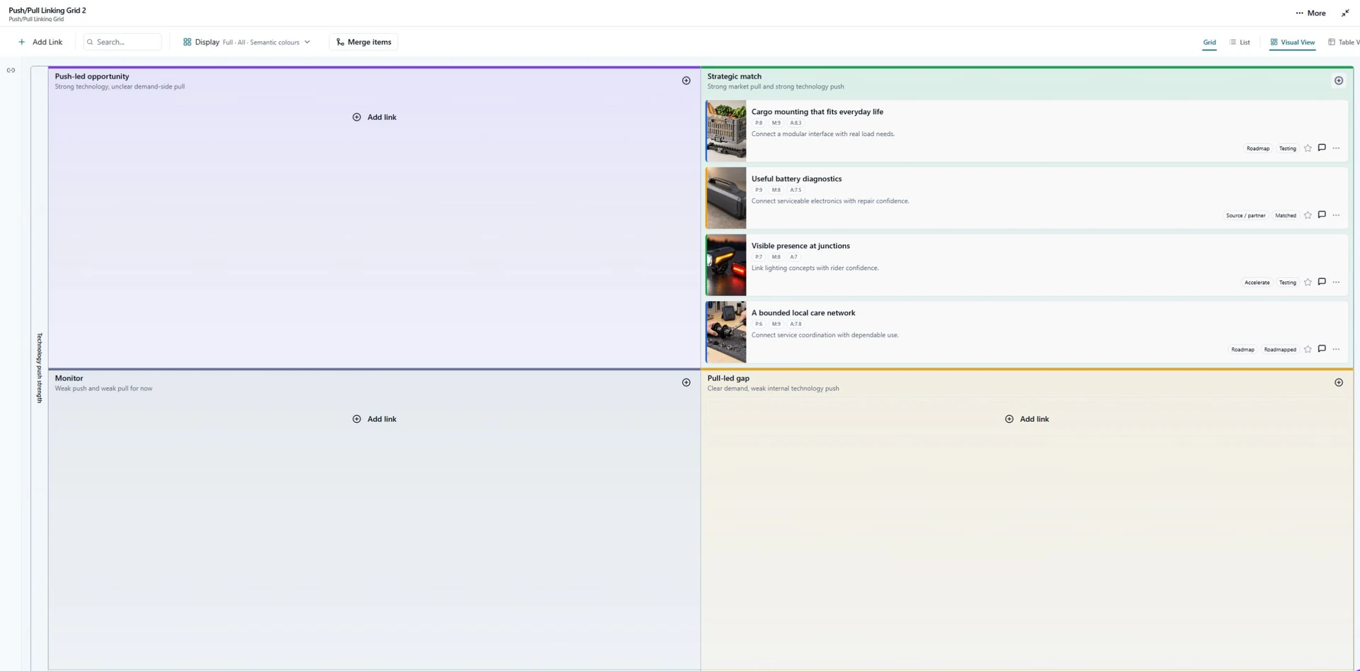 Push/Pull Linking Grid screenshot