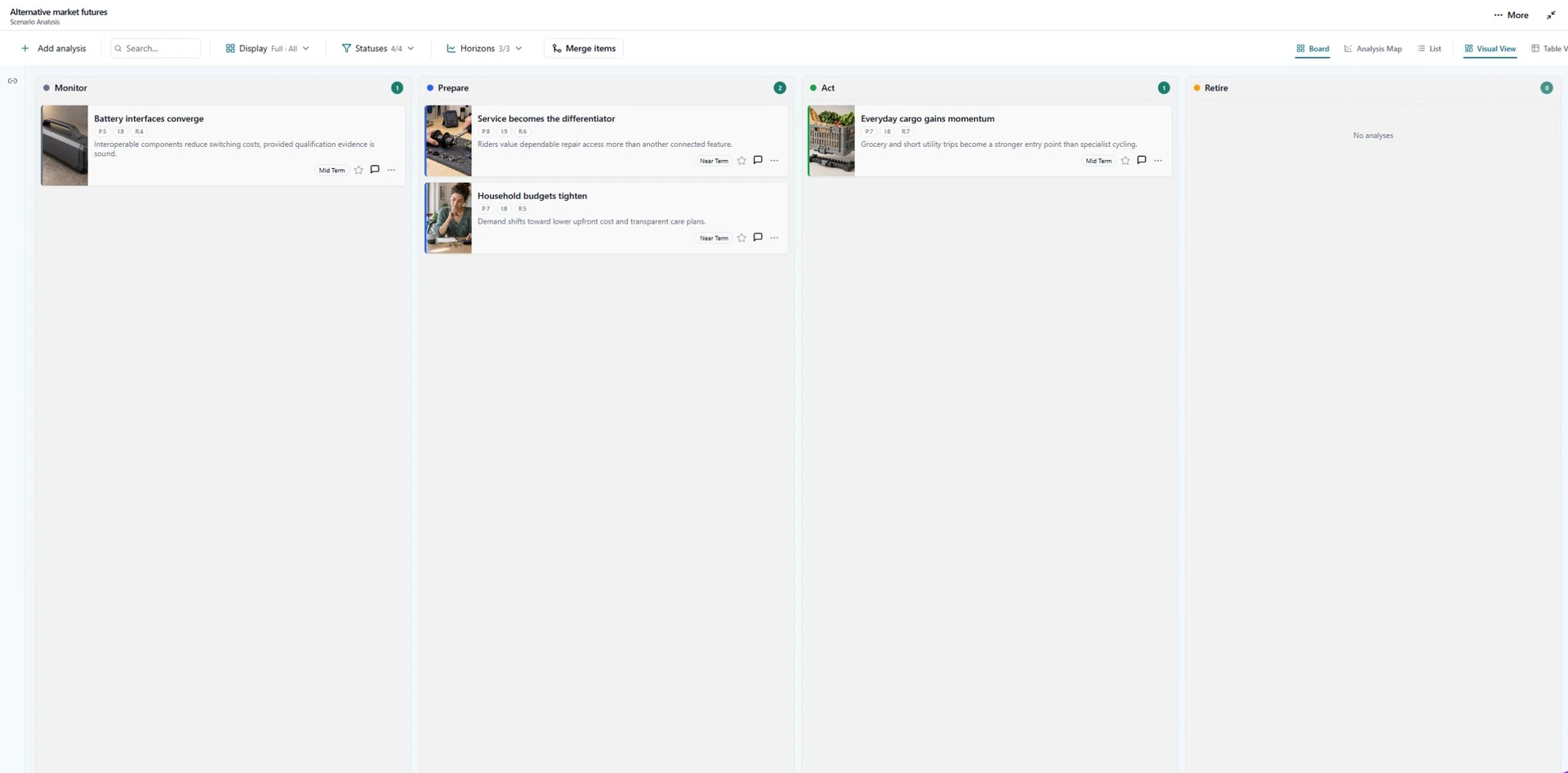 Scenario Analysis screenshot